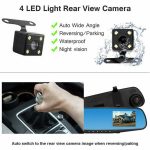 1080P Car DVR camera rear-view mirror Video Recorder Mirror with Night Vision