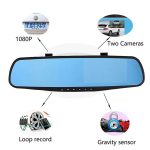 1080P Car DVR camera rear-view mirror Video Recorder Mirror with Night Vision