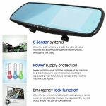 1080P Car DVR camera rear-view mirror Video Recorder Mirror with Night Vision