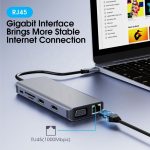 12 in 1 USB-C Hub Docking Station PD Charging