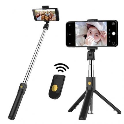 2 in 1 Wireless Mini Extendable Universal bluetooth Selfie Stick Tripod