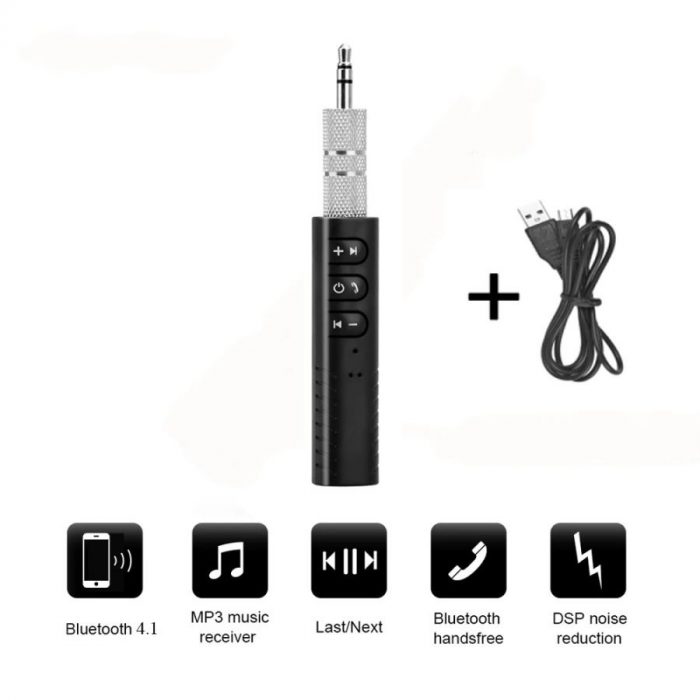 3.5mm Jack Bluetooth Car Kit Audio Receiver Adapter
