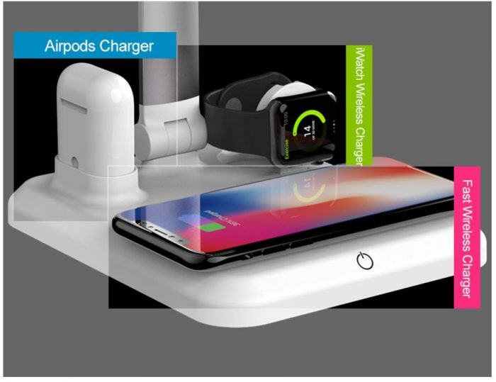 4 in 1 Eye Lamp QI Wireless Charging Wireless Charger