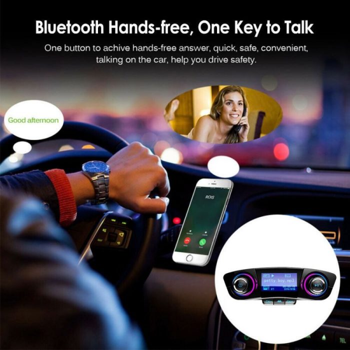 Car FM Transmitter Wireless Bluetooth Handsfree Kit