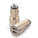 DOUBLE TWIN 2 IN 1 USB IN CAR CHARGER MICRO CIGARETTE ADAPTER