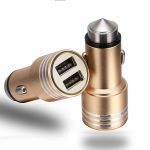 DOUBLE TWIN 2 IN 1 USB IN CAR CHARGER MICRO CIGARETTE ADAPTER