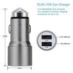 DOUBLE TWIN 2 IN 1 USB IN CAR CHARGER MICRO CIGARETTE ADAPTER