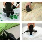 Electric Air Pump Inflator for Inflatable Camping Bed pool.