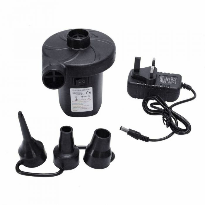 Electric Air Pump Inflator for Inflatable Camping Bed pool.