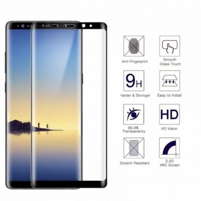 Genuine Full 3D Curved Tempered Glass Screen Protector For Samsung Galaxy Note 8
