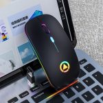 Mini A2 Wireless Mouse Silent Mute Rechargeable