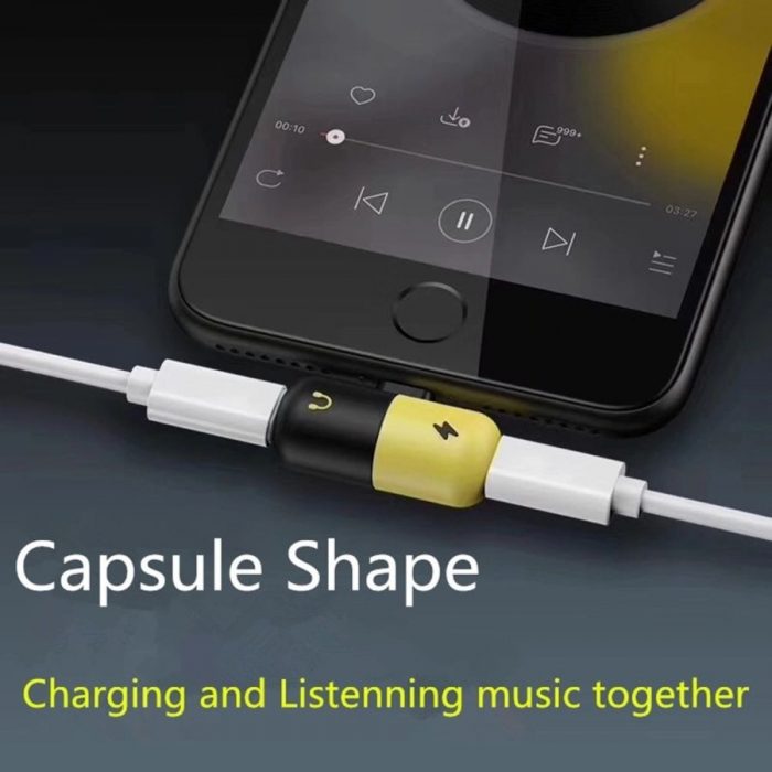 Pill Shape 2 3 IN 1 Fast Charger Headphone Connector capsule