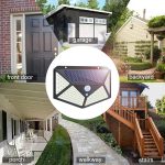 Solar Motion Sensor Led Stair Wall Outdoor garden Lights