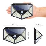 Solar Motion Sensor Led Stair Wall Outdoor garden Lights