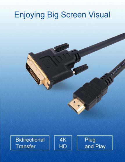 Standard HDMI to DVI Cable Bi-Directional