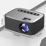 T20 Mini Portable Projector 1080P HD LED LCD Home Cinema Theater Children Entertainment