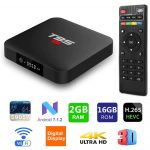 T95 S1 Smart Android 7.1 TV Box 2GB Ram 16GB Rom Amlogic S905w 1080p 4K H.265 2.4GHz Wifi HDM