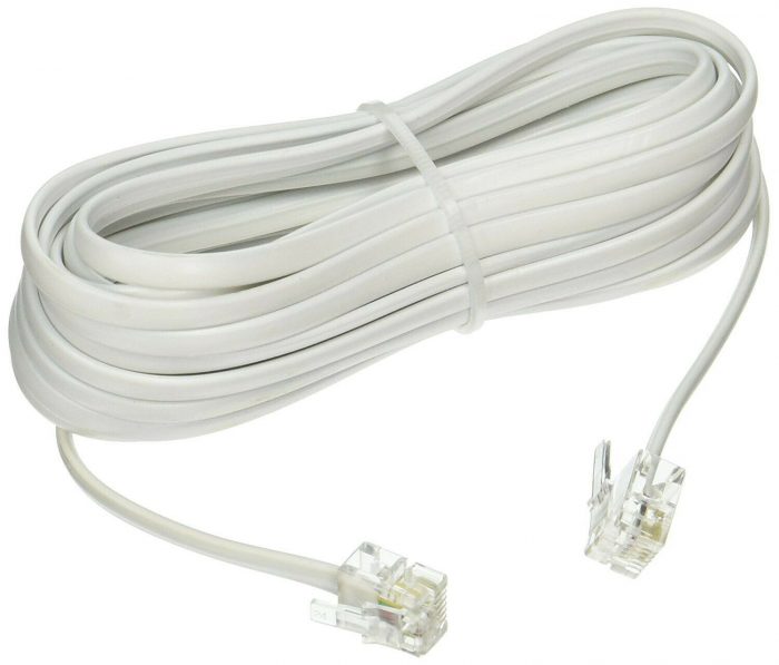 Telephone-Modem-Broadband-Extension-Cord-Cable-RJ11-Male-to-Male-Wire-Connector-Lead