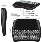 Wireless Mini Keyboard Air Mouse Touchpad Controller