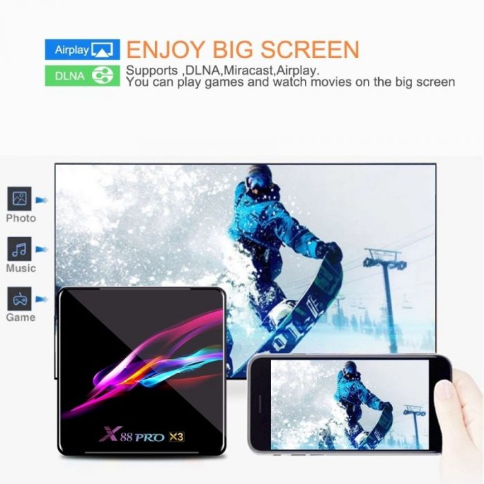 X88 Pro X3 Android 9.0 TV Box Smart Player