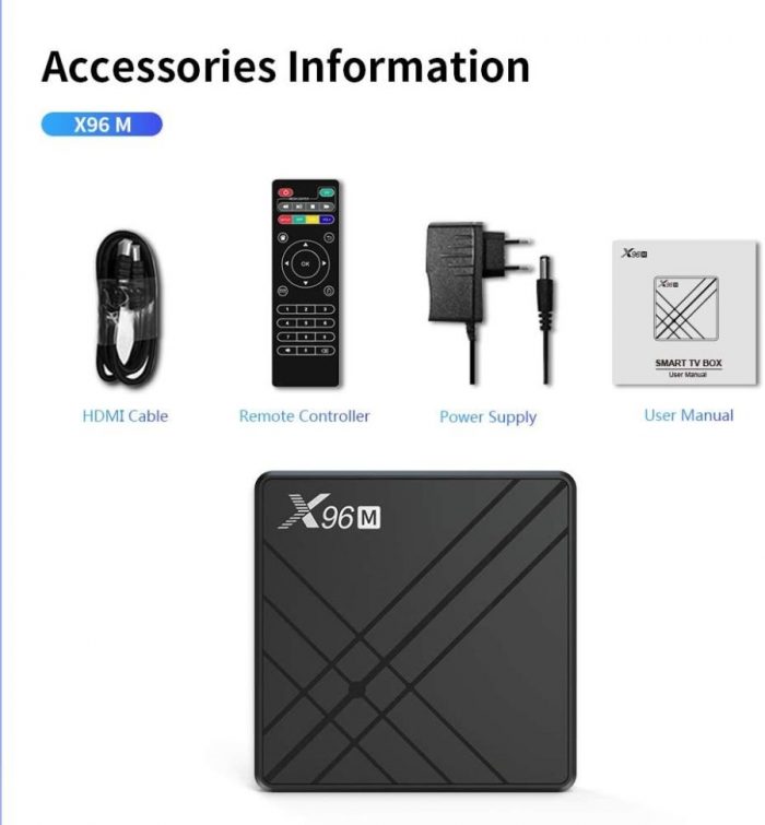 X96M Android 9.0 Smart TV Box 4GB ram 32GB ROM