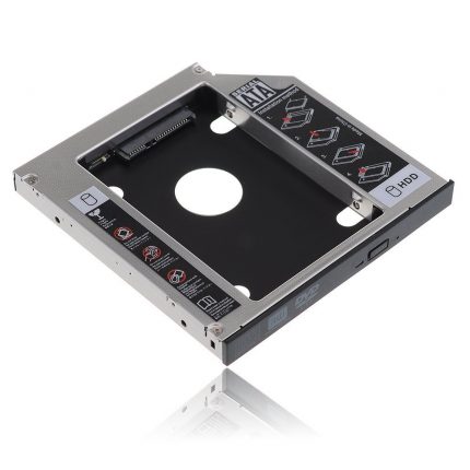 aluminium 12.7mm 2.5inch 2nd Hard Drive Disk Caddy SATA3.0 SSD Bracket adapter caddy laptop