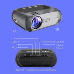 T7 Portable Mini Projector 5000 Lumens