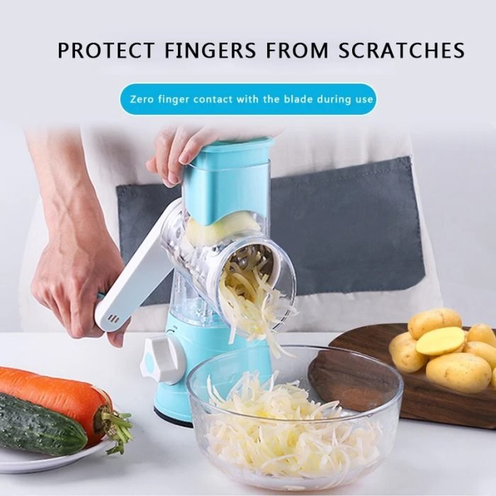 3 In 1 Manual Handheld Vegetable Fruit Cutter Slicer Kitchen Tabletop Tools - Image 13