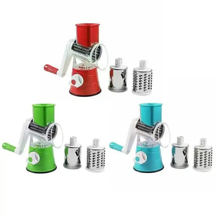 3 In 1 Manual Handheld Vegetable Fruit Cutter Slicer Kitchen Tabletop Tools - Image 2
