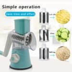 3 In 1 Manual Handheld Vegetable Fruit Cutter Slicer Kitchen Tabletop Tools - Image 11
