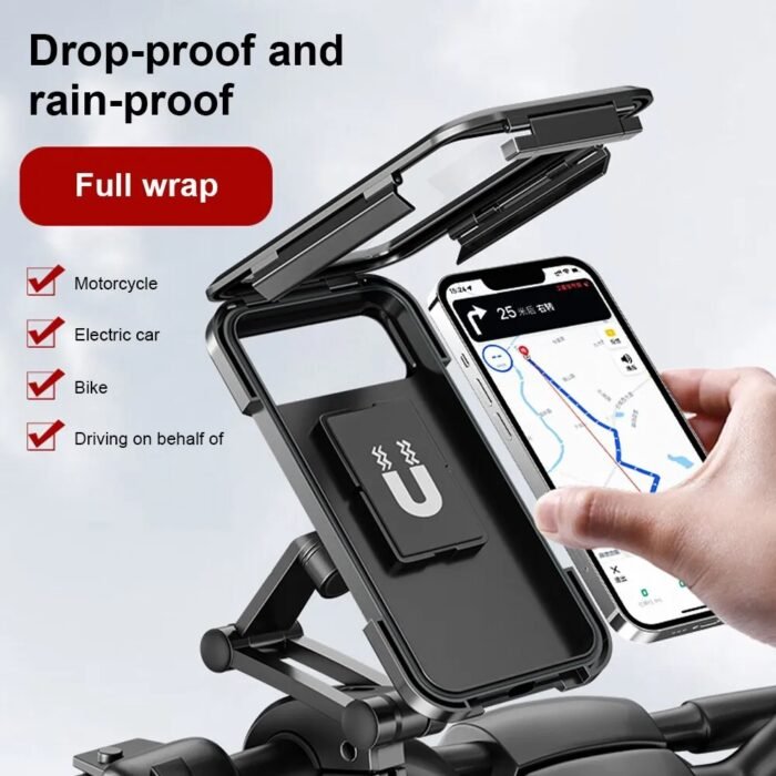 Swivel Motorcycle 360 Phone Holder Support Universal GPS - Image 3