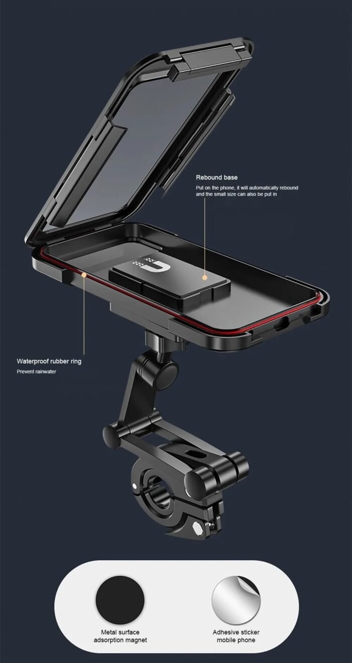 Swivel Motorcycle 360 Phone Holder Support Universal GPS - Image 4