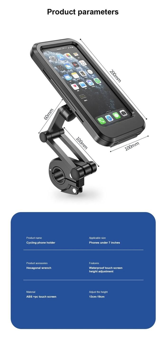 Swivel Motorcycle 360 Phone Holder Support Universal GPS - Image 7